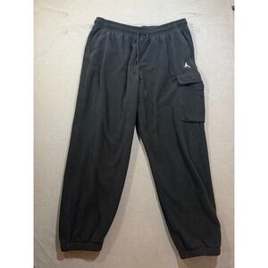 Nike Jordan‎ Flight Fleece Cargo Jogger Pants Black Men's Size M 36X29.